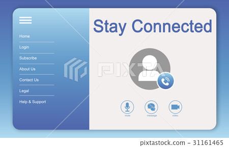 Online video calling profile interface Online video calling profile interface 31161465