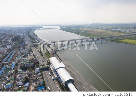 Gupo Station, Gupo Bridge, Gupo Railroad Bridge, Nakdong River, Gangseo-gu, Busan 31165515