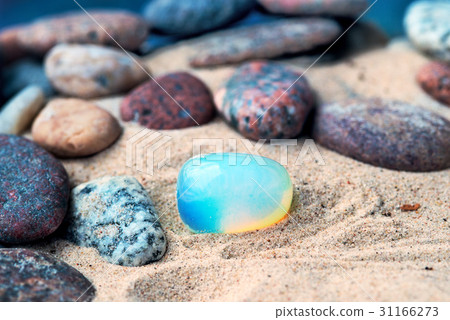 Opal, artificially on a beach Opal, artificially on a beach 31166273