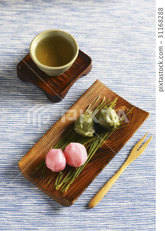 蜂蜜蛋糕,綠茶 蜂蜜蛋糕,綠茶 31168288