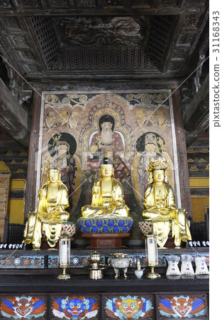 Gangjin Munyusa天堂展Amida Yalai Samjin壁畫(國寶313號),Moonju,Gangjin-gun,Jeonnam Gangjin Munyusa天堂展Amida Yalai Samjin壁畫(國寶313號),Moonju,Gangjin-gun,Jeonnam 31168343