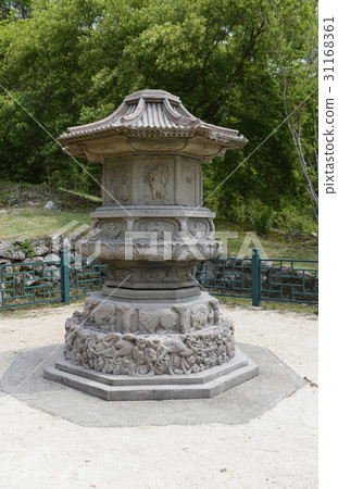 Hwasoon Gangbong Temple鐵設防塔（國寶57號），Sangbong Temple，Hwasun Gun，Jeonnam 31168361