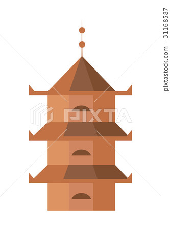 Medieval tower isolated vector icon 31168587