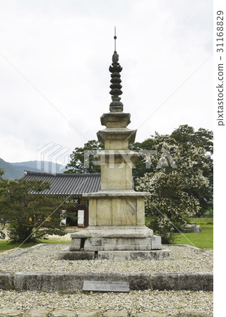 Namwon Sangsaja寺，Seo-eun三層塔（寶藏37號），南原桑桑寺（歷史遺址第309號），Jiri Mountain，南原市，全北省 31168829