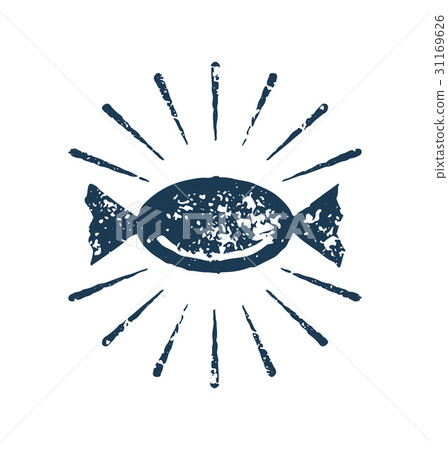 Sweet candy grunge stamp vector icon 31169626
