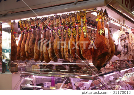 肉店,Boqueria市場,Las Ramblas,巴塞羅那,加泰羅尼亞,西班牙 肉店,Boqueria市場,Las Ramblas,巴塞羅那,加泰羅尼亞,西班牙 31170013