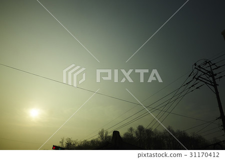 Electric wire, electric pole Electric wire, electric pole 31170412