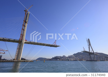 Construction site, Busan Hangang Bridge, Busan Port, Busan 31174940