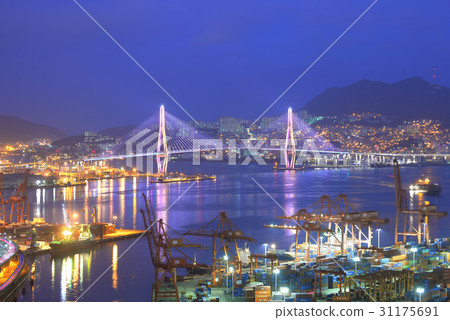 Pusan Hangang Bridge, Jajeongdae Pier, Busan Port, Bongryasan, Donggu, Busan Pusan Hangang Bridge, Jajeongdae Pier, Busan Port, Bongryasan, Donggu, Busan 31175691
