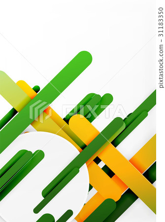 Cut 3d paper color straight lines abstract 31183350