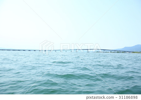 晴朗的天氣,琵琶湖大橋 晴朗的天氣,琵琶湖大橋 31186898