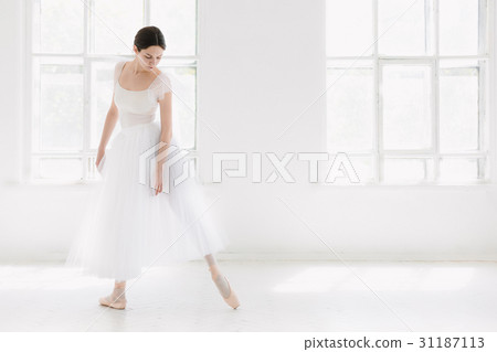 Young and incredibly beautiful ballerina is posing 31187113
