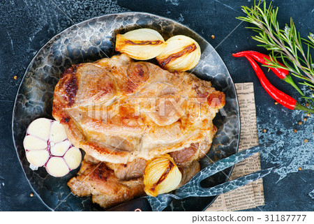 fried meat fried meat 31187777