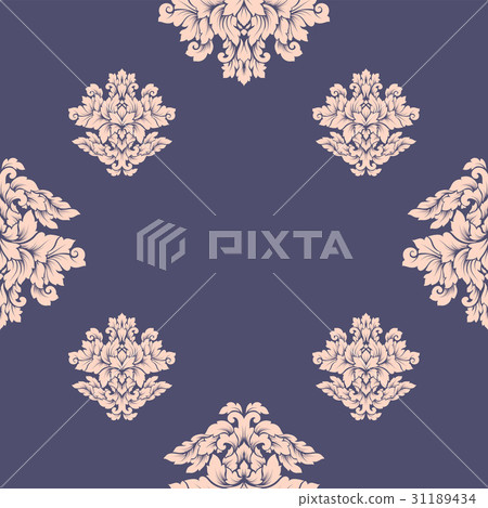 Damask seamless pattern intricate design. Damask seamless pattern intricate design. 31189434
