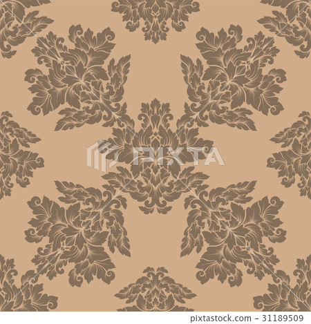 Damask seamless pattern intricate design.  31189509