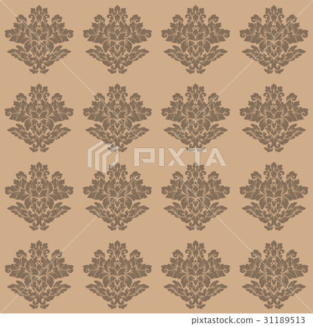 Damask seamless pattern intricate design Damask seamless pattern intricate design 31189513