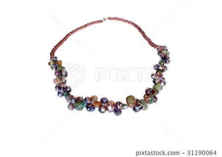 Necklace made of jasper and zircon Necklace made of jasper and zircon 31190064