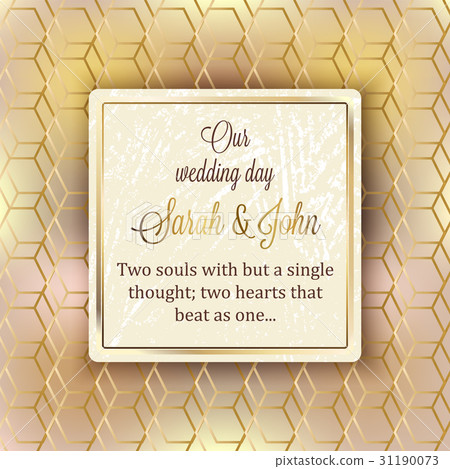 Intricate baroque luxury wedding invitation card Intricate baroque luxury wedding invitation card 31190073