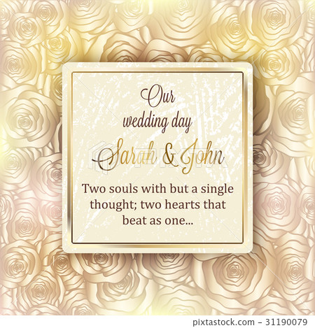 Intricate baroque luxury wedding invitation card Intricate baroque luxury wedding invitation card 31190079