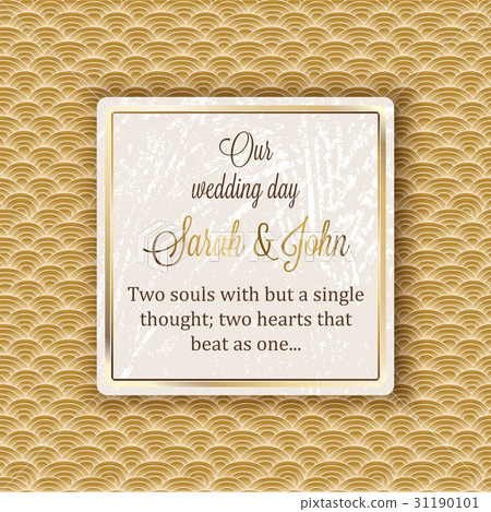 Intricate baroque luxury wedding invitation card Intricate baroque luxury wedding invitation card 31190101