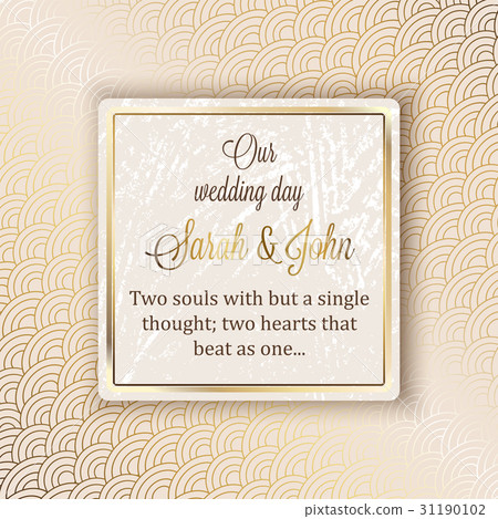 Intricate baroque luxury wedding invitation card Intricate baroque luxury wedding invitation card 31190102