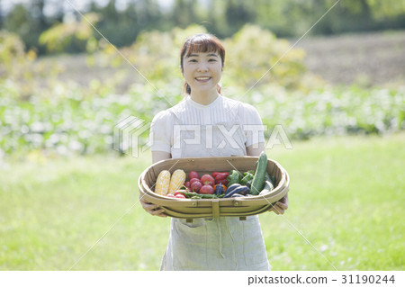 享受家庭菜園的婦女 31190244