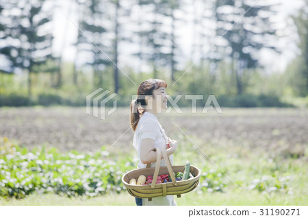 享受家庭菜園的婦女 31190271