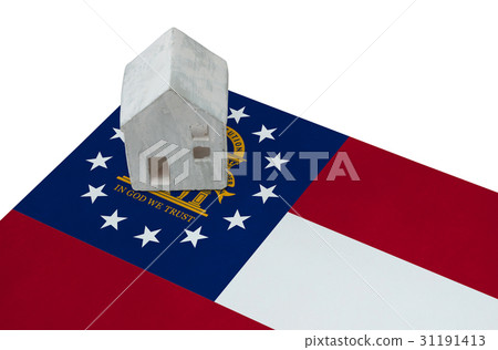 Small house on a flag - Georgia 31191413