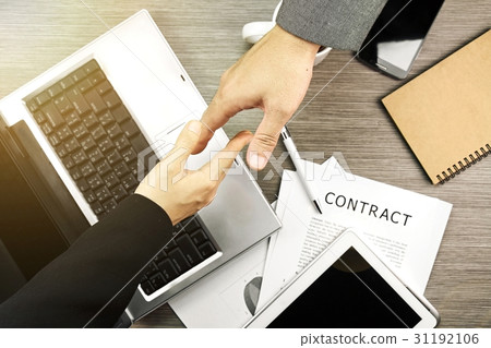 Business deal, Success negotiation. 31192106