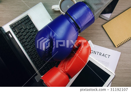 Business fight or competitor. 31192107