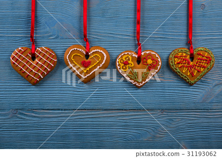 Homemade cookies on a wooden background 31193062