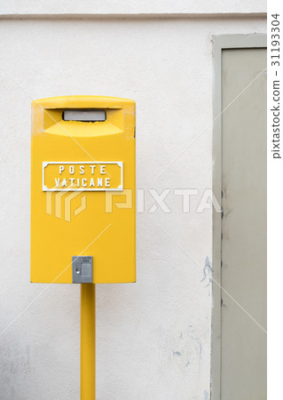 Yellow Post Box in Vatican City 31193304