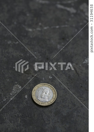 2 euro coin on the floor. 2 euro coin on the floor. 31194638