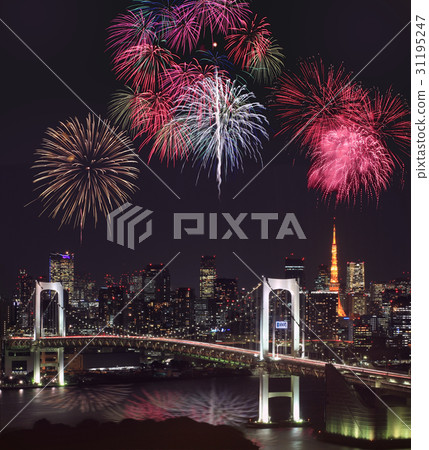 Fireworks in Tokyo Fire works in Tokyo Fireworks in Tokyo Fire works in Tokyo 31195247