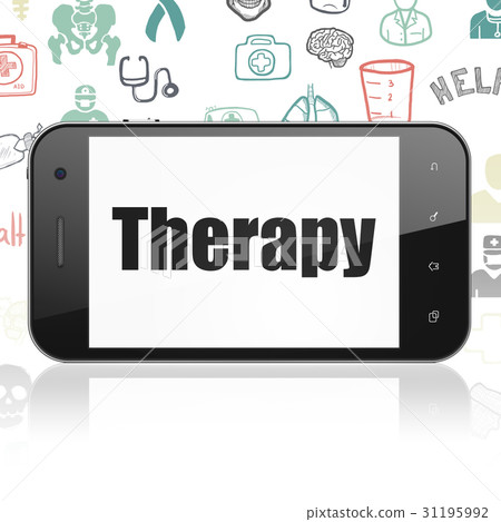 Healthcare concept: Smartphone with Therapy on Healthcare concept: Smartphone with Therapy on 31195992