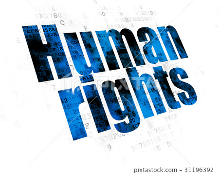 Political concept: Human Rights on Digital 31196392