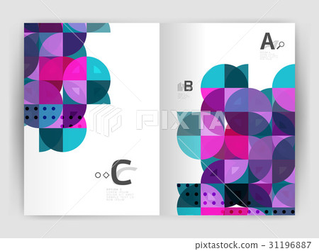 Modern business brochure or leaflet A4 cover 31196887