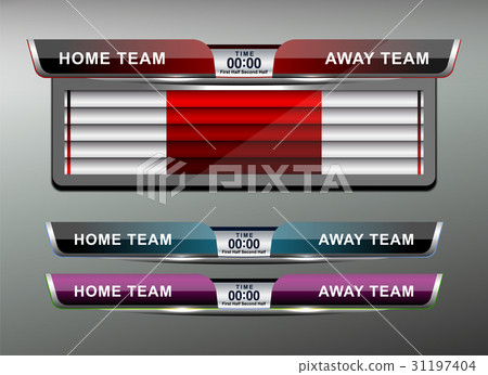 Scoreboard Broadcast Graphic Scoreboard Broadcast Graphic 31197404