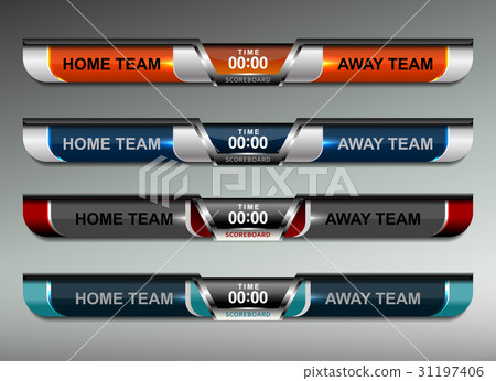 Scoreboard Broadcast Graphic Scoreboard Broadcast Graphic 31197406