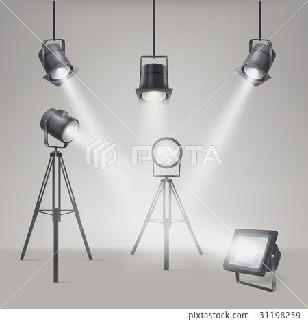 Set of vector scenic spotlights 31198259