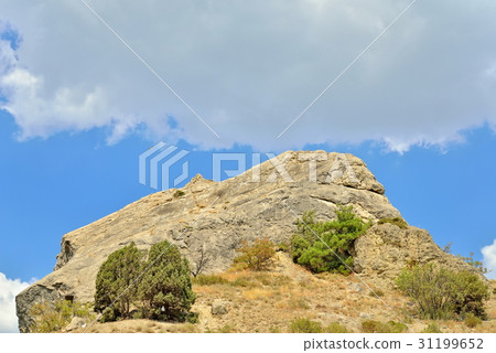 Rock in Sudak clear day Rock in Sudak clear day 31199652