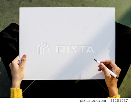 Hand Holding Pen Paper Write Copy Space Hand Holding Pen Paper Write Copy Space 31201987