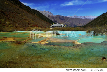 中國四川省黃龍洞 中國四川省黃龍洞 31205380