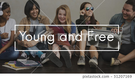 Young Vintage Vector Graphic Concept Young Vintage Vector Graphic Concept 31207169