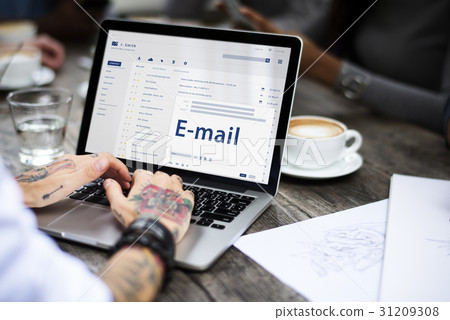 Online Message Communication Connection Concept 31209308