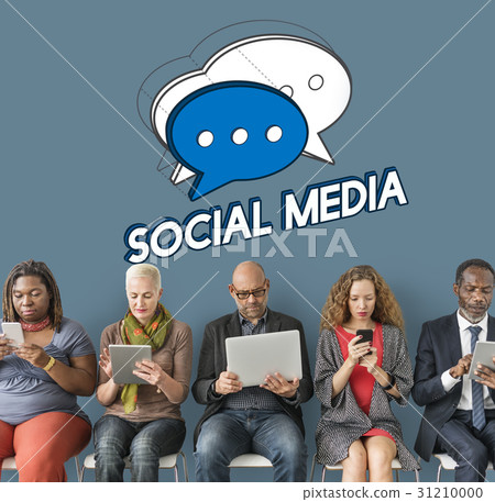 People Chat Bubble Message Social Media Graphic 31210000