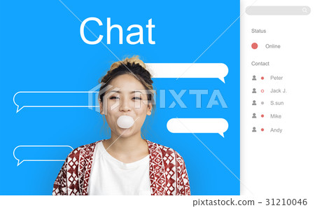 Chat Message Talk Connect Notification Word Chat Message Talk Connect Notification Word 31210046