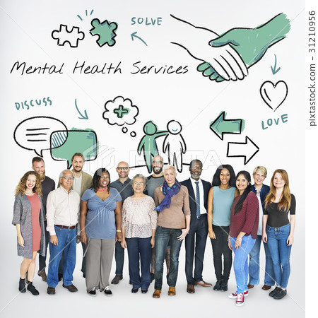 Mental health care sketch diagram 31210956