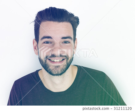 Man Smile Face Expression Studio Portrait Man Smile Face Expression Studio Portrait 31211120