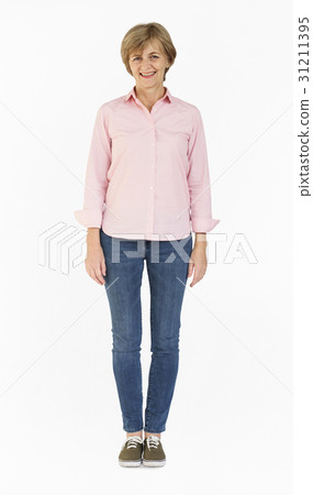 Mature Caucasian Woman Smiling Happy 31211395